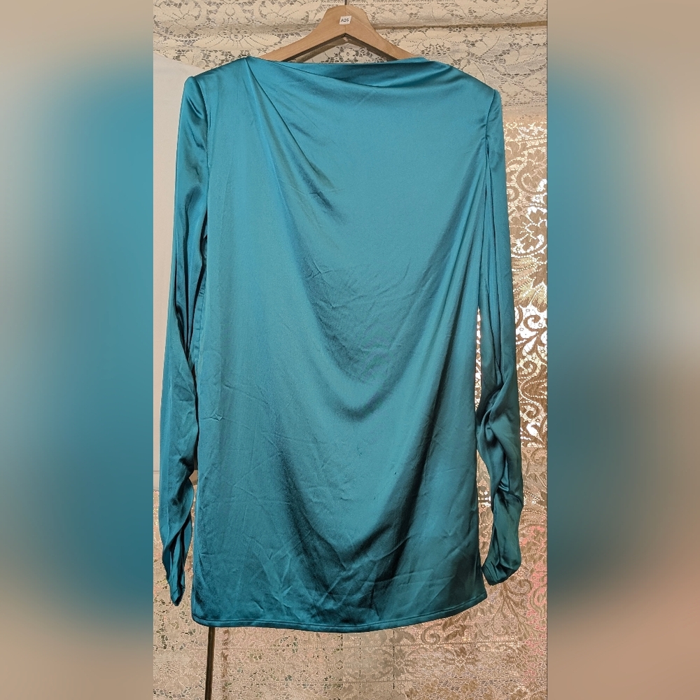 New Years Eve Gauge81 Teal Long Sleeve Dress
